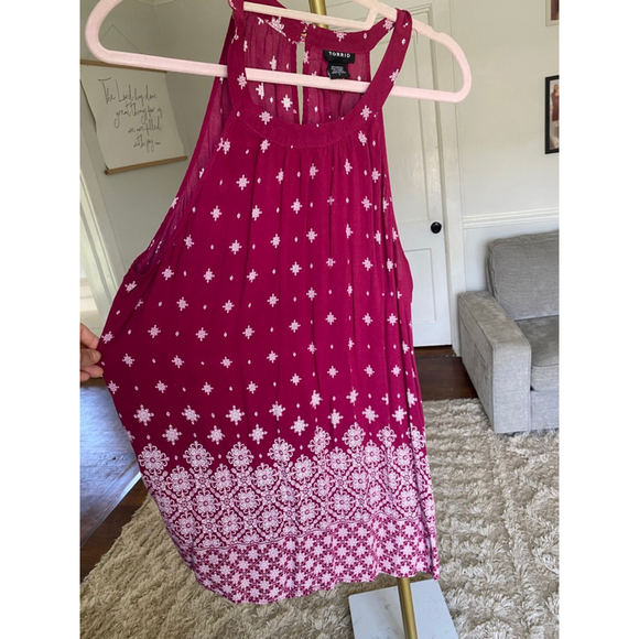 Torrid Sleeveless Midi Dress Boho Festival Indie Parisian Scandi Wedding Event - Picture 6 of 7